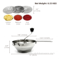 Stainless Steel Manual Fruit Rotary Vegetables Grinder